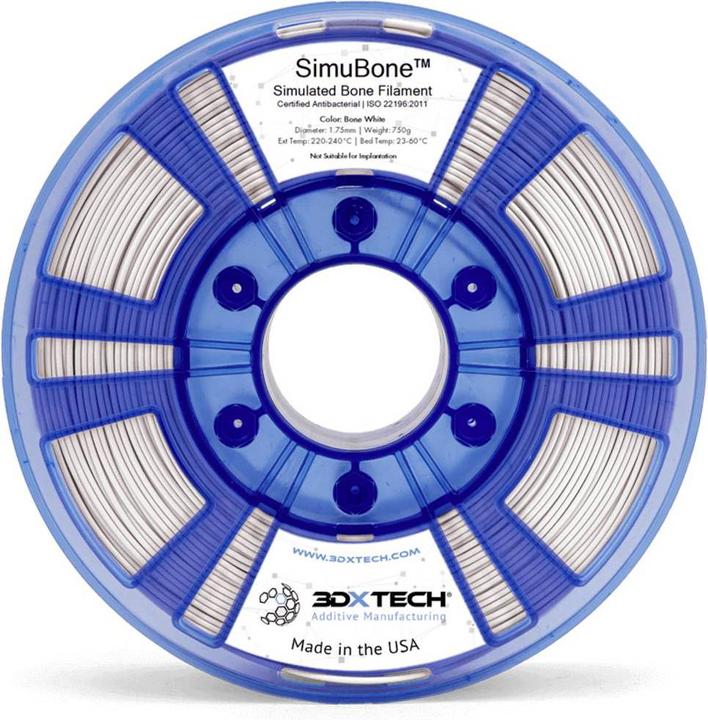 Image du produit 3D Xtech BON2010750W Simubone Modeling Filament PLA 1.75 mm 750 g blanc 1 pc. (PLA, 1.75 mm, 750 g, Blanc)