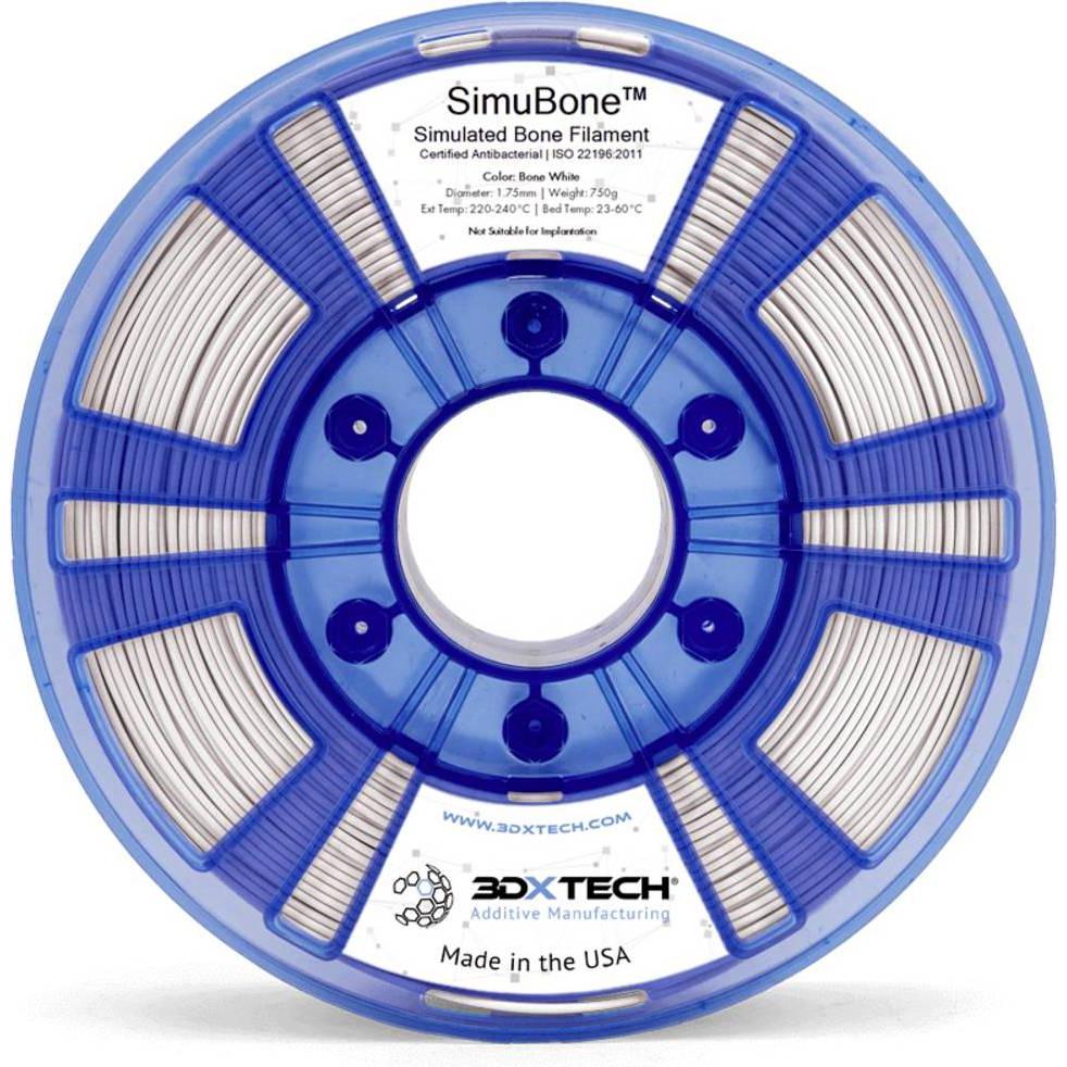 3D Xtech BON2010750W Simubone Modeling Filament PLA 1.75 mm 750 g Weiss 1 St. (PLA, 1.75 mm, 750 g, Weiss), 3D Filament,...