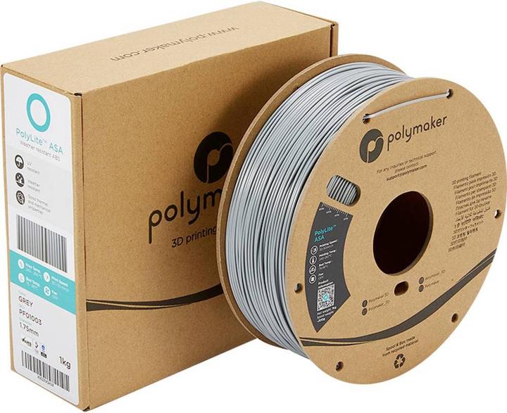 Actual product image Polymaker PF01012 PolyLite Filament ASA UV-resistant, weatherproof, heat-resistant (ASA, 2.85 mm, 1000 g)