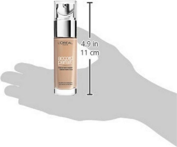 Image du produit L'Oréal Paris ACCORD PARFAIT fond de teint acide hyaluronique #7.D/W 30 ml (7.D, W Ambre doré)