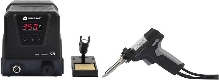 Produktbild Toolcraft TO-7863102 Entlötstation digital 90 W 160 - 480 °C inkl. Entlötsaugpu