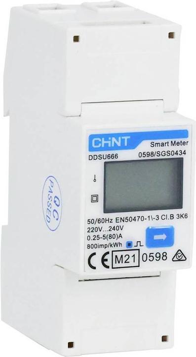 Actual product image Chint G DDSU666 220/230V 5(80)A RS485 2P MID three-phase meter digital MID-confo