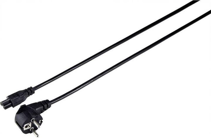 Actual product image Sygonix SY-5178376 Notebook Power Cord Black 7.50 m (7.50 m)