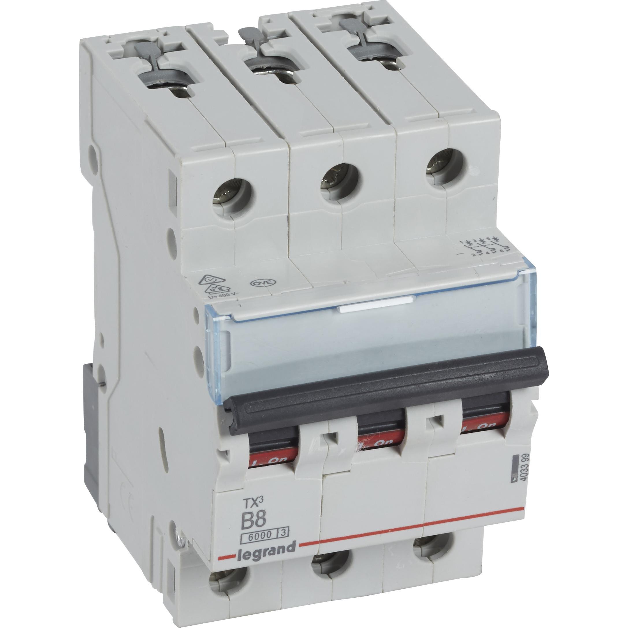 Legrand, Schutzschalter, 403399 Leitungsschutzschalter 8 A 400 V/AC