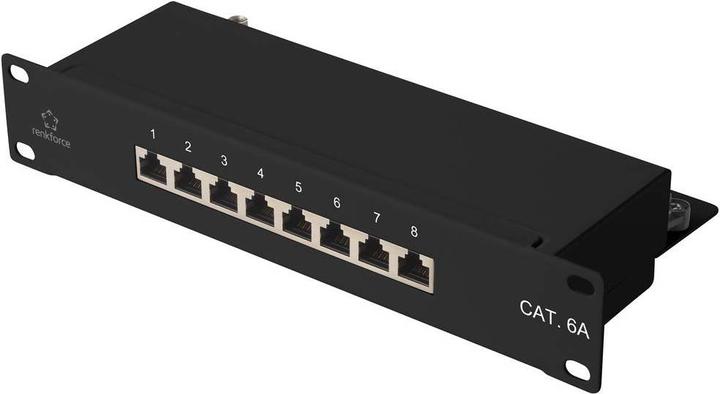 Produktbild Renkforce RF-4870828 8 Port Netzwerk-Patchpanel CAT 6a