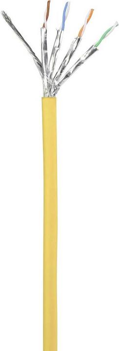 Actual product image Renkforce RF-5088652 RJ45 network cable patch cable CAT 6a S/FTP 5.00 m Yellow Flame retardant 1 pc. (S/FTP, CAT6a, 5 m)
