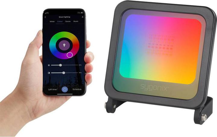 Produktbild Sygonix SY-4782326 Aussenstrahler EEK: F (A - G) 24 W Warmweiss, RGB, Neutralweiss (870 lm, IP65)
