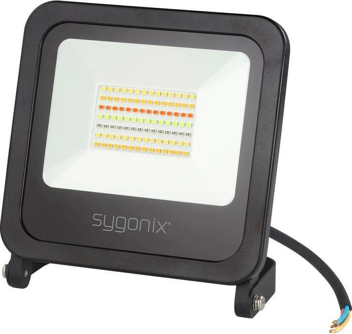 Actual product image Sygonix SY-4782322 LED outdoor floodlight EEK: F (A - G) 45 W Neutral white, Warm white (1650 lm, IP65)