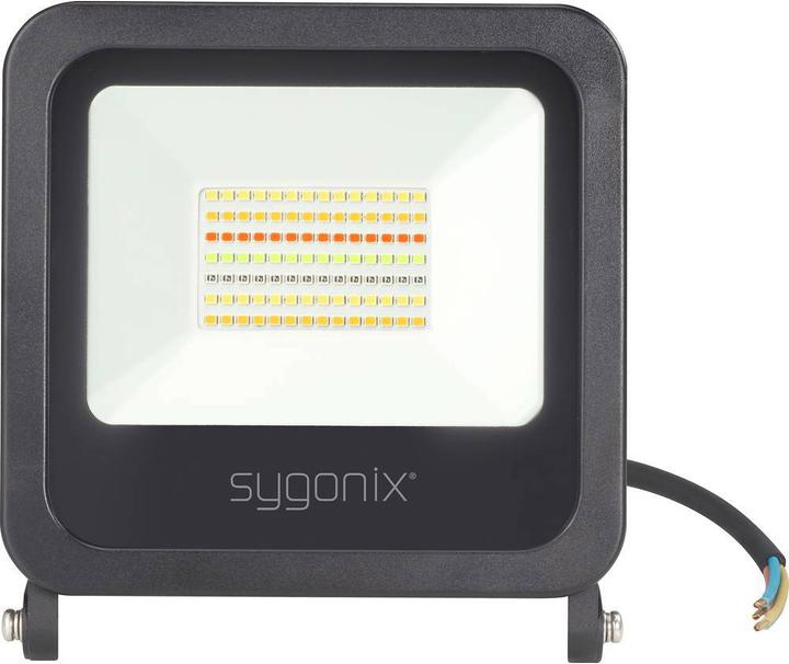 Actual product image Sygonix SY-4782322 LED outdoor floodlight EEK: F (A - G) 45 W Neutral white, Warm white (1650 lm, IP65)