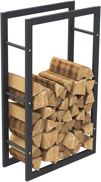 Image du produit Bakaji Holzregal für Kamin oder Ofen (100 x 25 x 60 cm)