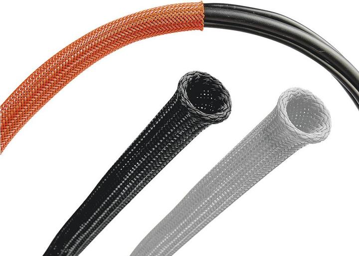 Produktbild SES Sterling Geflechtschlauch Pliosil PET, schwarz, Typ PET 12, 12,0-24,0 mm (Kabeldurchlass, 28.20 cm)