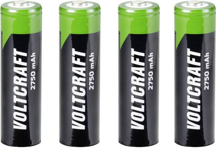 Actual product image Voltcraft IPC-3 + HR03 SE + HR6 SE Round cell charger LiIon, NiCd, NiMH 10440, 14500, 16340, 16650, 17355 (1 pcs., 10440, 14500, 16340, 16650, 17355, 17500, 17670, 18490, 18500, 18650, 22650, 26500, 26650, A, Sub-C, RCR123A, AA, AAA, 2750 mAh, Battery + charger)