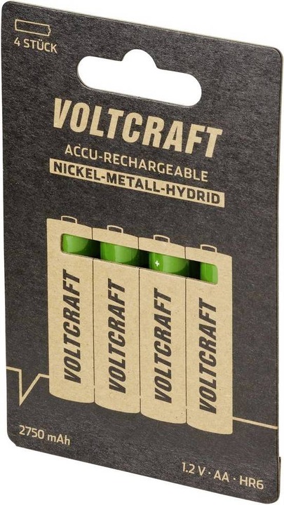 Actual product image Voltcraft IPC-3 + HR03 SE + HR6 SE Round cell charger LiIon, NiCd, NiMH 10440, 14500, 16340, 16650, 17355 (1 pcs., 10440, 14500, 16340, 16650, 17355, 17500, 17670, 18490, 18500, 18650, 22650, 26500, 26650, A, Sub-C, RCR123A, AA, AAA, 2750 mAh, Battery + charger)