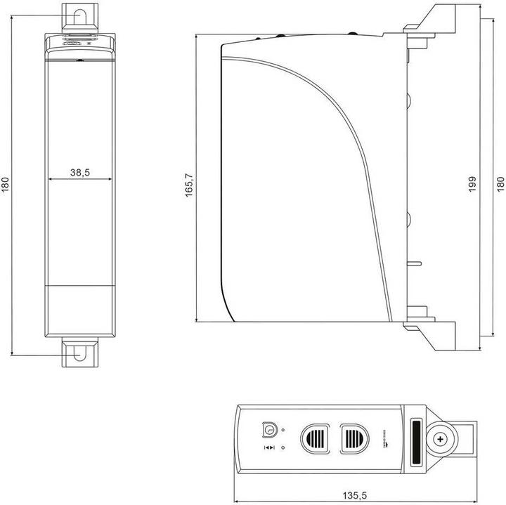 Actual product image Schellenberg 22637 RD35 Electric belt winder 14mm Pulling force (max.) 12kg Superstructure (Roller shutter belt)