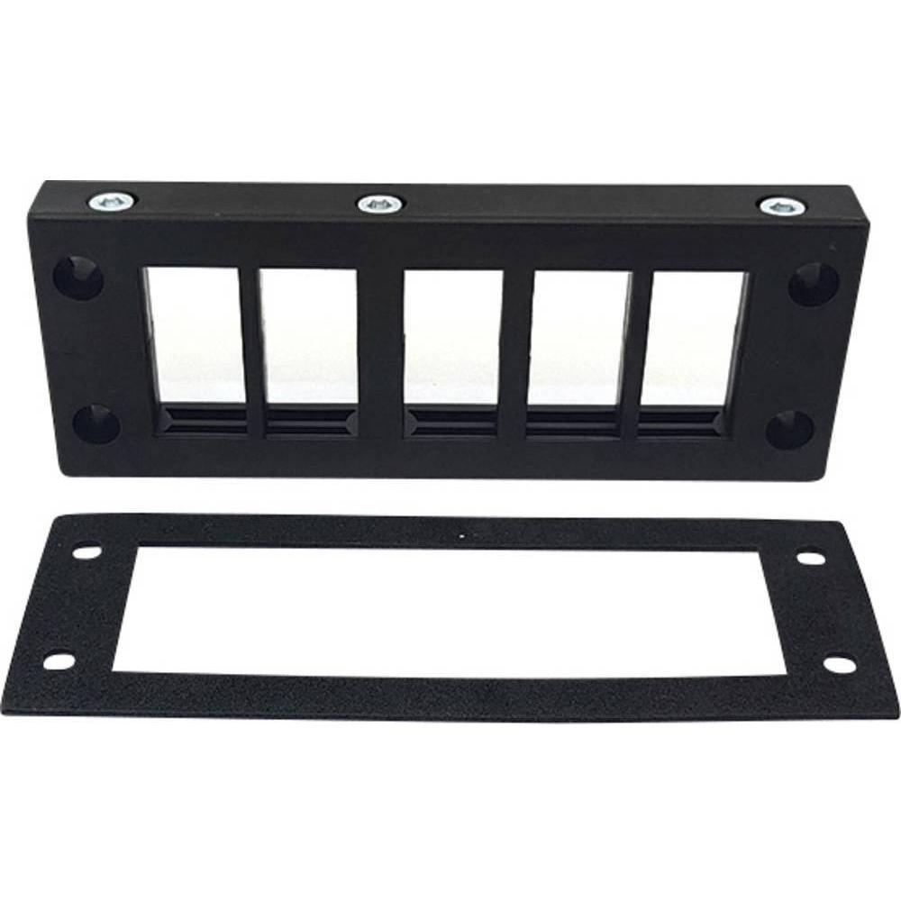 Tru Components, Kabelschutz + Kabelführung, KEL 24/10 Kabeleinführungsleiste Klemm-O max. 16 mm Polyamid Schwarz 1 St. (...