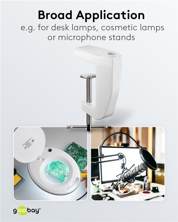 Actual product image FixPoint Magnifier lights replacement table clamp