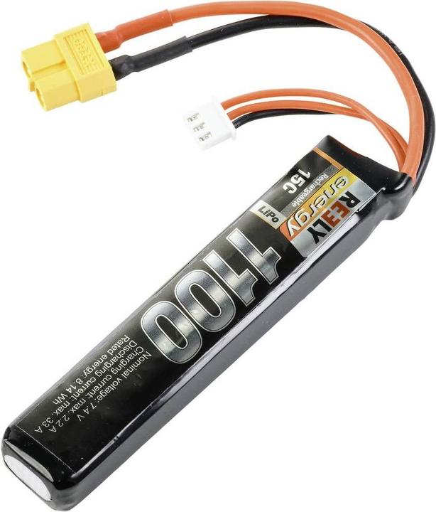 Produktbild Reely Modellbau-Akkupack (LiPo) 7.4 V 1100 mAh Zellen-Zahl: 2 30 C Softcase XT60 (7.40 V, 1100 mAh)