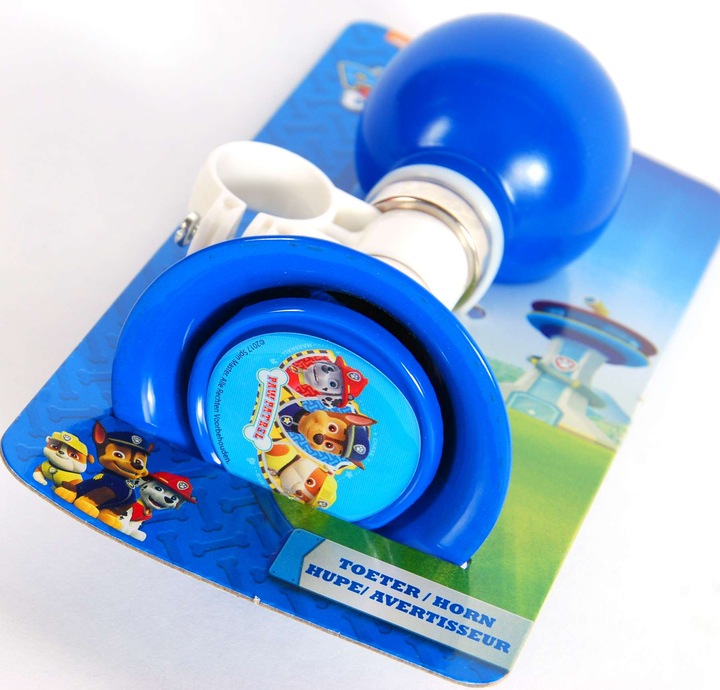 Actual product image Paw Patrol Horn: Loud, clear sound for safe riding - Universal fit for bicycles, three-wheeled bicycles