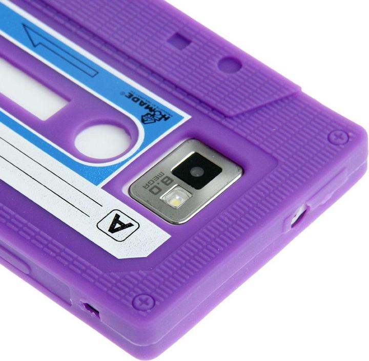 Produktbild König Design Silikon Hülle Retro Kassette für Samsung Galaxy S2 i9100 lila (Samsung Galaxy S2 I9100)