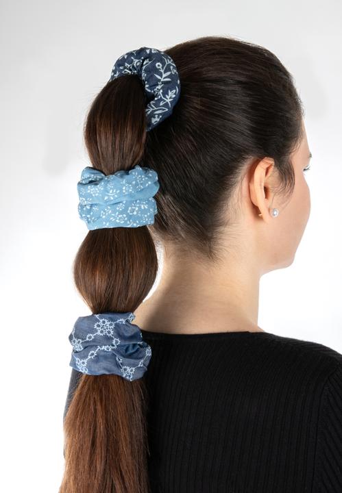 Immagine prodotto Trisa Moda scrunchies in denim (Elastico per capelli)