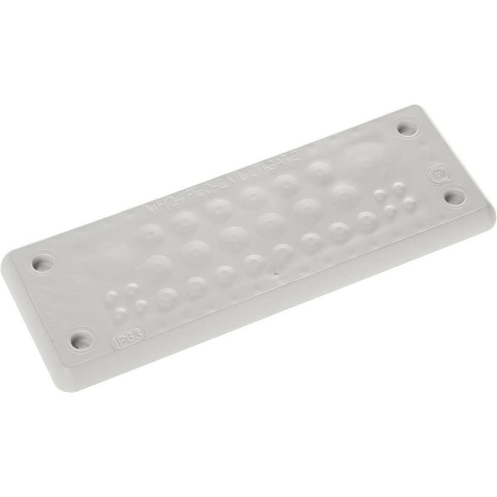 Trelleborg, Kabelschutz + Kabelführung, MH-24 F 30-2 LIGHT GREY UL94 V-0 IP65 TPE Screw Durchführungsplat (Kabeldurchlas...