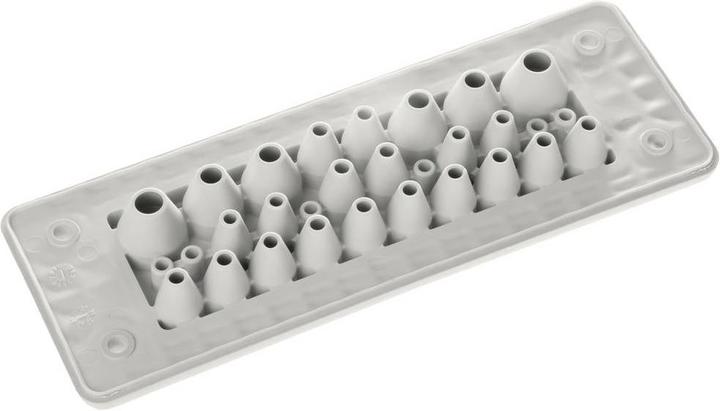 Produktbild Trelleborg MH-24 F 30-3 LIGHT GREY UL94 V-0 IP65 TPE Screw Durchführungsplat (Kabeldurchlass, 15.40 cm)
