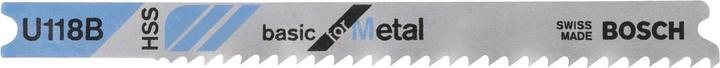 Produktbild Bosch Professional Zubehör Stichsägeblatt U 118 B Basic for Metal, 3er-Pack