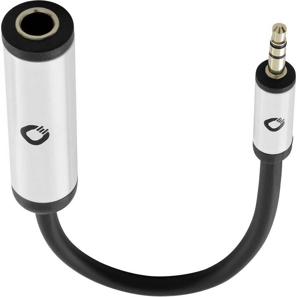 Oehlbach Klinke Audio Adapterkabel (1x Klinkenbuchse 6.35 mm - 1x Klinkenbuchse (0.15 m, 2.5mm), Audio Kabel