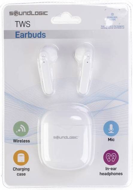 Immagine prodotto Soundlogic TWS Earbuds Cuffie in ear Bluetooth® Bianco (Senza fili)