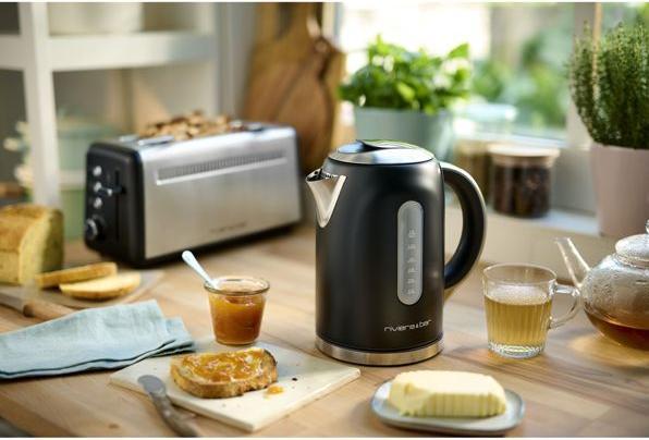 Produktbild Riviera & Bar riviera&bar MILA Wasserkocher Stainless Steel 1,5L Black (1.50 l)