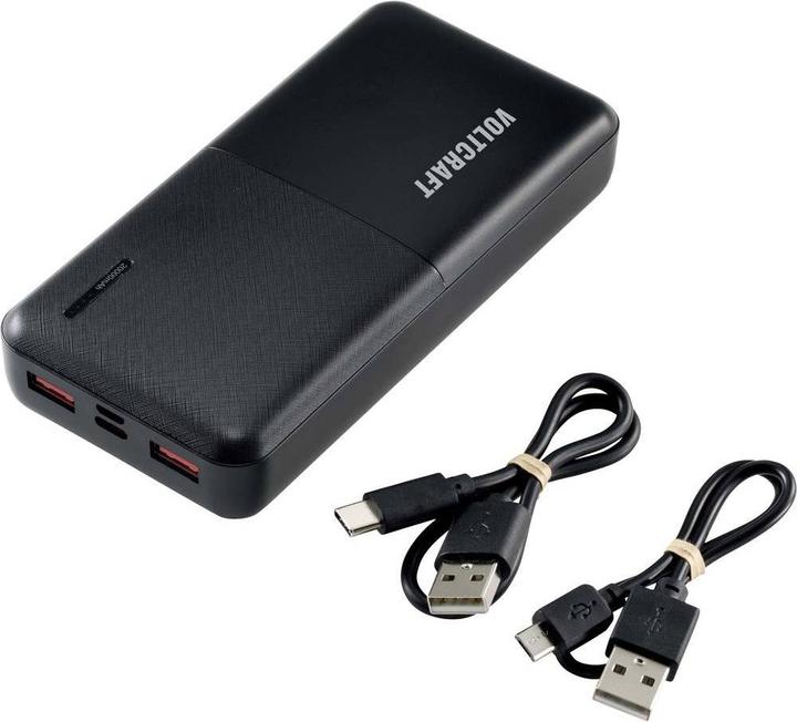 Produktbild Voltcraft PB-19C-M Powerbank 20000 mAh Power Delivery Quick Charge LiPo Schwarz (20000 mAh, 74 Wh)