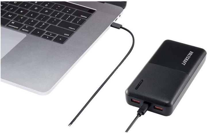 Produktbild Voltcraft PB-19C-M Powerbank 20000 mAh Power Delivery Quick Charge LiPo Schwarz (20000 mAh, 74 Wh)