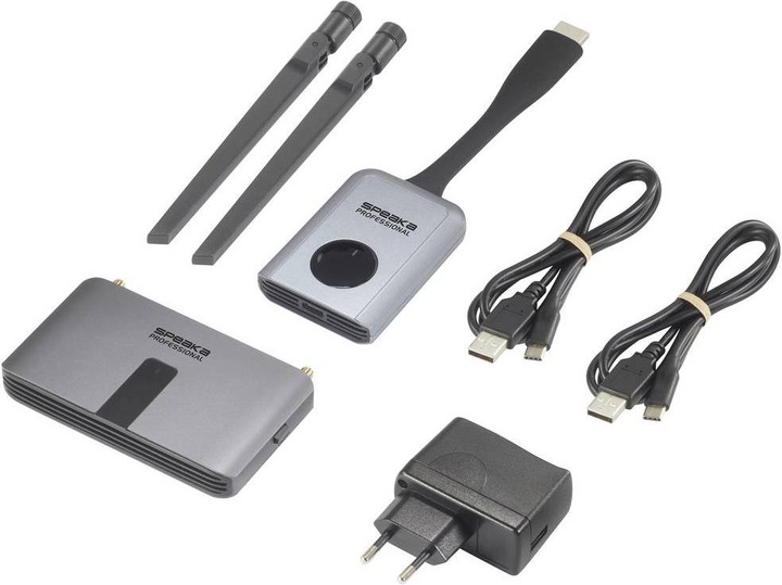 Produktbild SpeaKa Professional SP-WTR-400 HDMI-Funkübertragung (Set) 30 m 2.4 GHz, 5 GHz 19 (30 m)