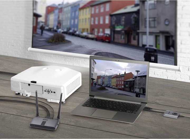 Produktbild SpeaKa Professional SP-WTR-400 HDMI-Funkübertragung (Set) 30 m 2.4 GHz, 5 GHz 19 (30 m)