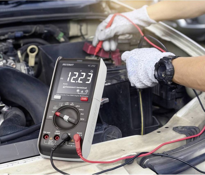 Actual product image Voltcraft VC252 Hand-held multimeter digital CAT III 600 V Display (counts): 4000 (CAT III 600V)