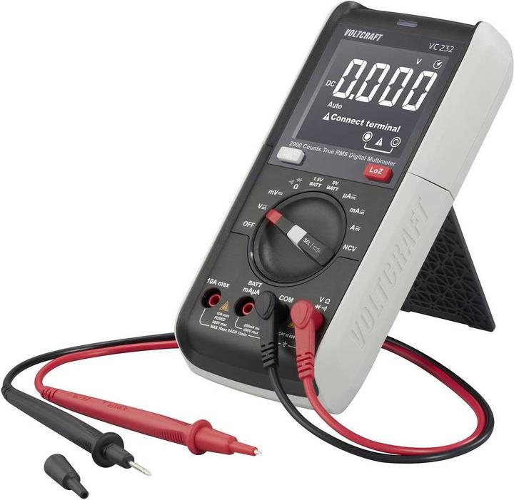 Actual product image Voltcraft VC232 Hand-held multimeter digital CAT III 600 V Display (counts): 2000 (CAT III 600V)