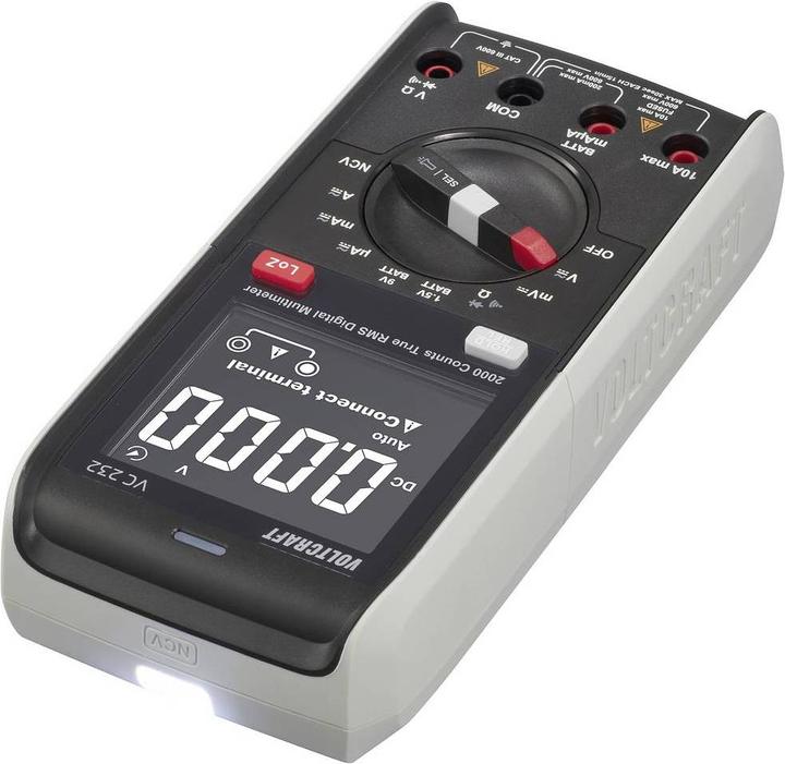 Actual product image Voltcraft VC232 Hand-held multimeter digital CAT III 600 V Display (counts): 2000 (CAT III 600V)