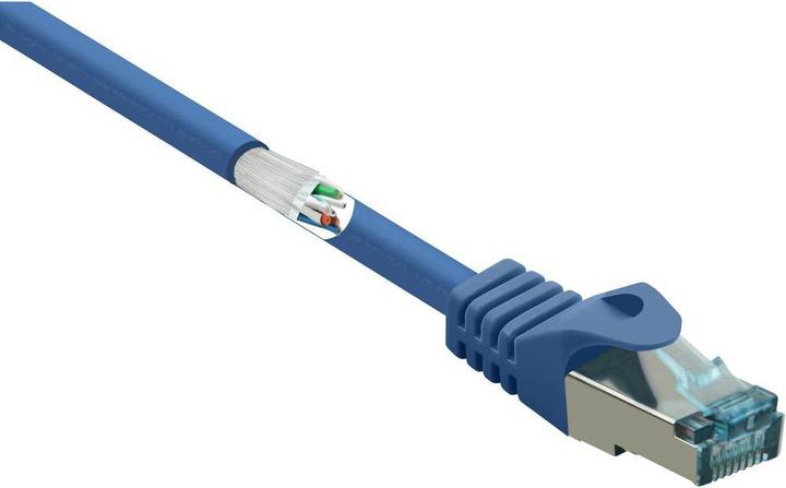 Actual product image Renkforce RF-5056418. cable length: 20 m, cable standard: Cat6a, cable shielding: S/FTP (S-STP), connection (S/FTP, CAT6a, 20 m)