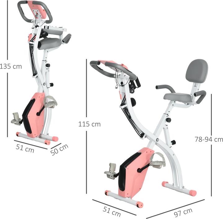 Actual product image Homcom Bike trainer with LCD display