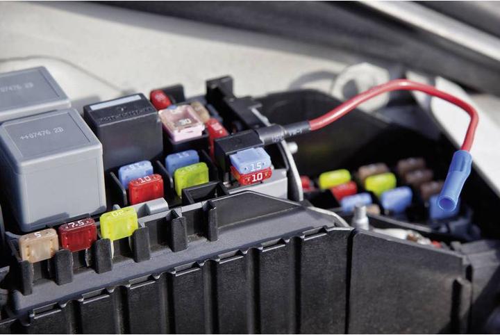 Actual product image Tru Components Flat fuse adapter Flat fuse Mini 15 A 1.5 mm² 1 pc. (15 A)