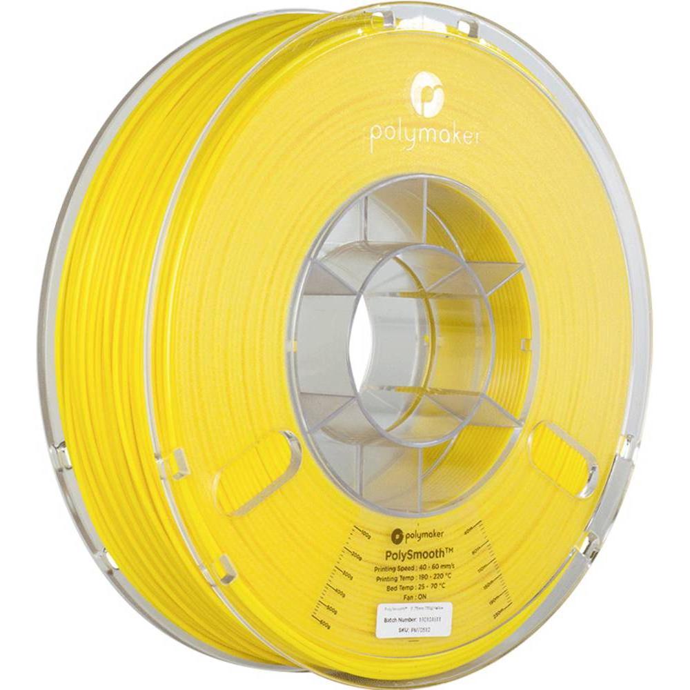 Polymaker PJ01007 PolySmooth Filament polierbar 1.75 mm 750 g Gelb 1 St. (PVB, 1.75 mm, 750 g, Gelb), 3D Filament, Gelb
