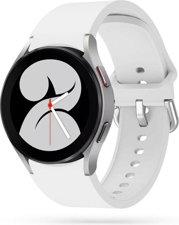 Actual product image Tech-Protect Smartwatch Samsung Galaxy Watch 4 Strap, White Colour (TPU, 5 Pro, Galaxy Watch 4)