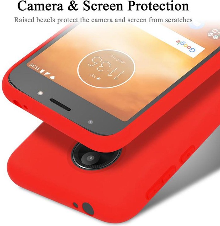Produktbild Cadorabo TPU Liquid Silicone Case Cover (Motorola Moto E5 Play Go)