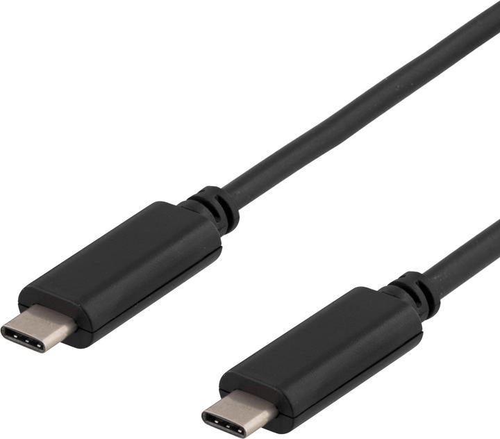 Produktbild Deltaco Mob. telephone cable, USB 3.1, 1m, black (1 m, USB 3.1)