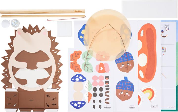 Actual product image Folia DIY Laterne HEDGEHOG (1 x)