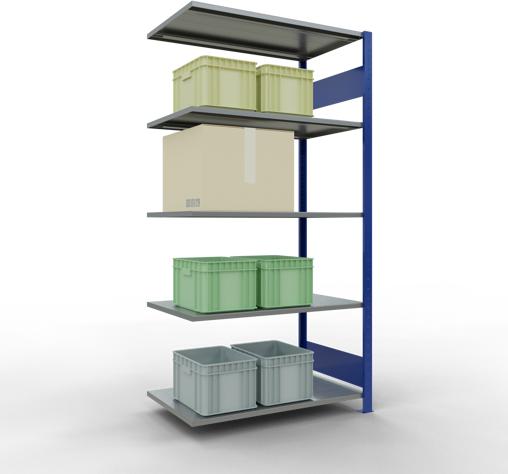 Image du produit Schulte Lagertechnik Système d'assemblage de rayonnages MULTIplus85 avec traverses de longueur