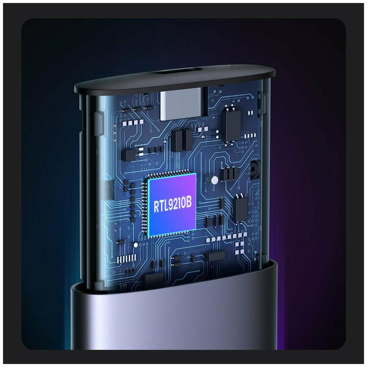 Productafbeelding Ugreen CM400 M.2 SSD behuizing, NVMe, SATA, 10Gbps, USB-C (Grijs) (M.2 2280)