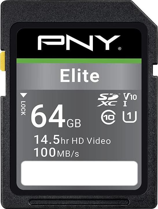 Produktbild PNY Elite (64 GB, SDXC, U1, UHS-I)