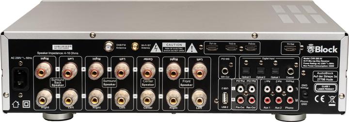 Productafbeelding Block Audio Audioblock CVR-200AV si Heimkino-Receiv. (7.1 kanalen, FM, DAB+)
