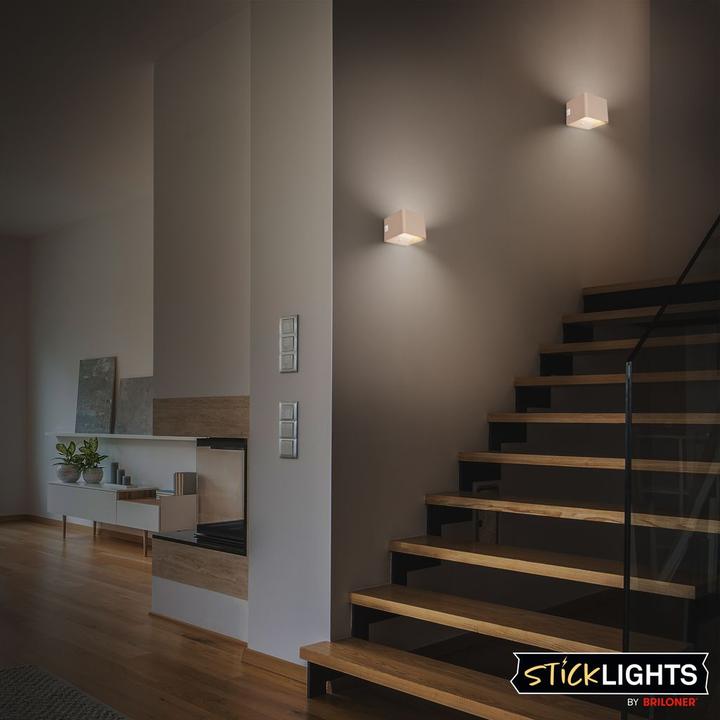 Produktbild Briloner BORRA LED Akku Wandleuchte mit Sensor - Beige (100 lm)